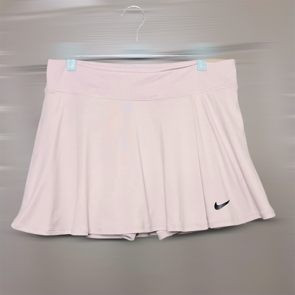 Nike Court New Victory Flouncy Tennis Skirt / Skort L Platinum Violet Dri-Fit